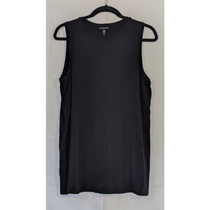 Eileen Fisher Black Jersey Knit Tank Top Minimalist M